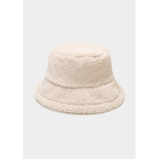 SALE50 Beige Teddy Bucket Hat