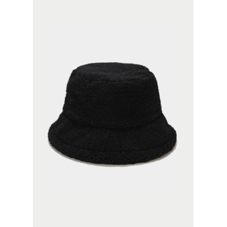 OP=OP.14.AV Schwarzer Teddy Bucket Hat