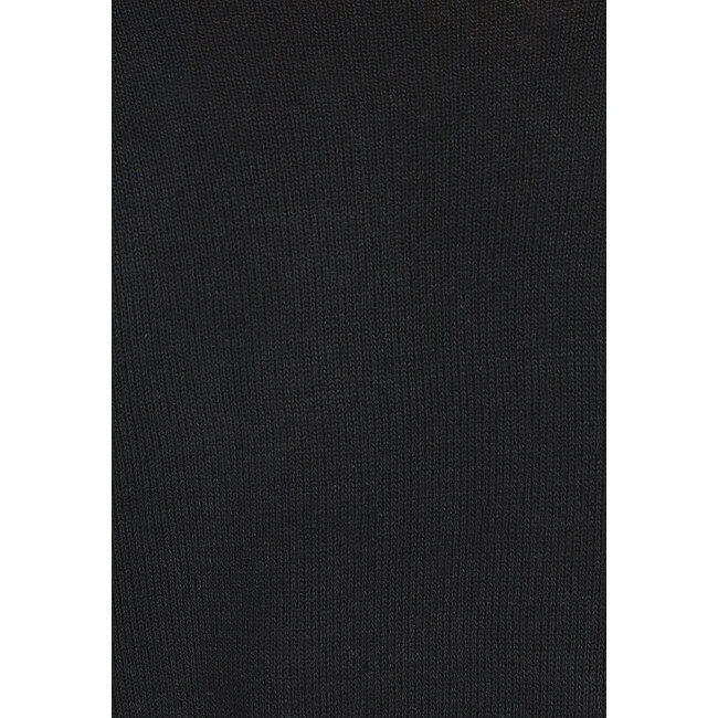 Kurze schwarze Feinstrick-Strickjacke