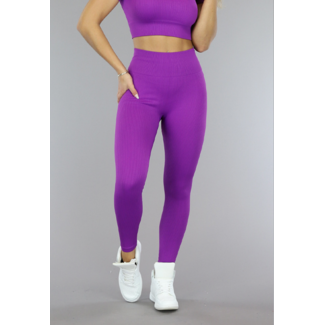 Lila Squatproof Sport-Leggings