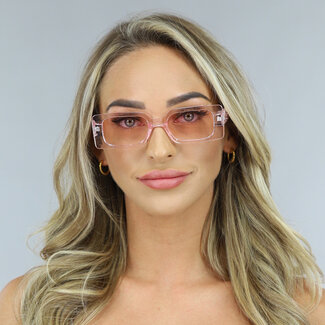 Retro Chunky Pink Sonnenbrille