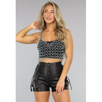 Transparentes Diamant-Dreieck-Top