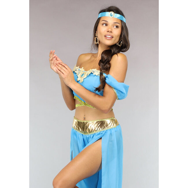 Blaue Prinzessin Jasmine Kostüm