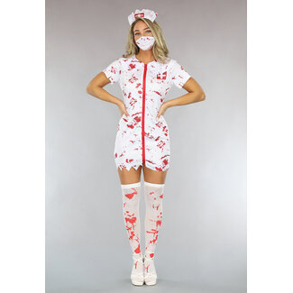 NEW0603 Horror Krankenschwester Kostüm