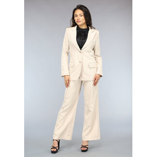 NEW2510 Blazer mit weitem Bein Pantaloon Set