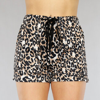 MANCO Shorts mit Panther-Print