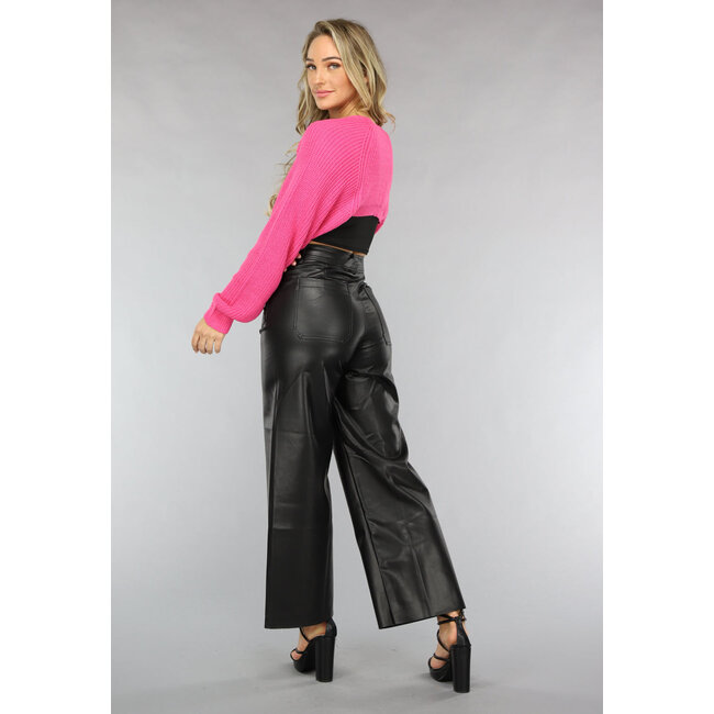 Fuchsia Bolero-Strickjacke