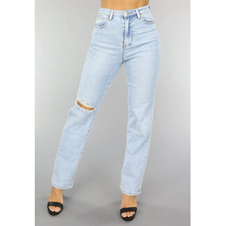 OP=OP! Straight Leg Jeans mit einfachem Knieriss