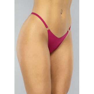 Harter rosa nahtloser Tanga mit Herz-Details