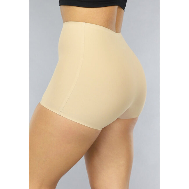 Korrigierender nahtloser Boxershorts in Beige