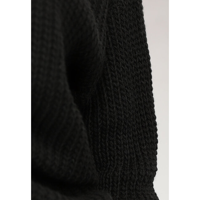 Strickpullover mit Schleifendetail in Schwarz