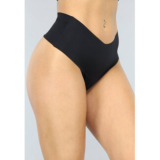 Schwarzer nahtloser Boxer String