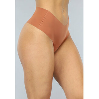 Brauner nahtloser Boxer String