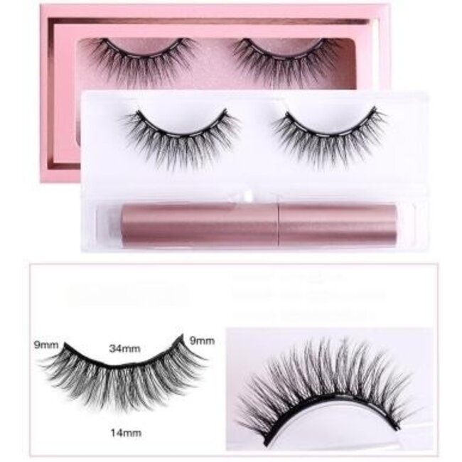 Magnetisches Wimpernset mit natürlichem Puppenaugen-Look