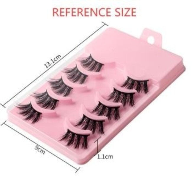 Wiederverwendbare Stick Lashes 5er-Set