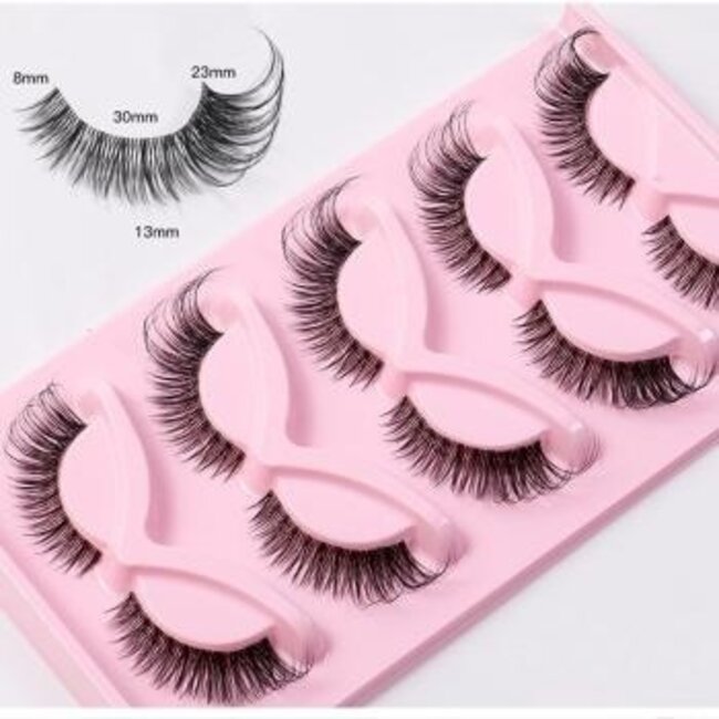 Cat Eye mit Wispie Look Stick Lashes 5er Set