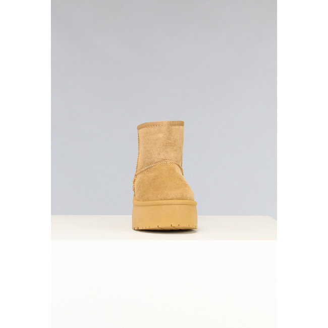 Camel Chunky Snowboots mit hoher Sohle