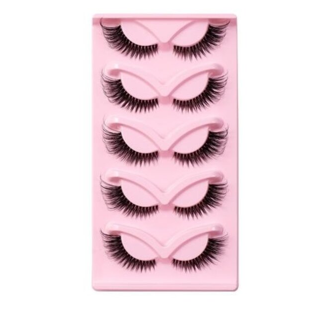 Volumen Katzenaugen-Look Falsche Wimpern 5er-Set