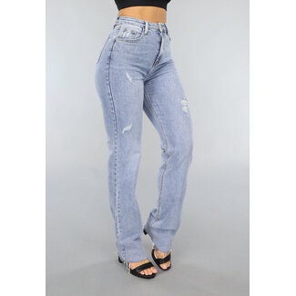 OP=OP.29.NL Blaue Stretch-Jeans mit geraden Beinen