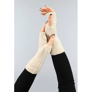 OP=OP.14.AV Halbe Handschuhe in Beige