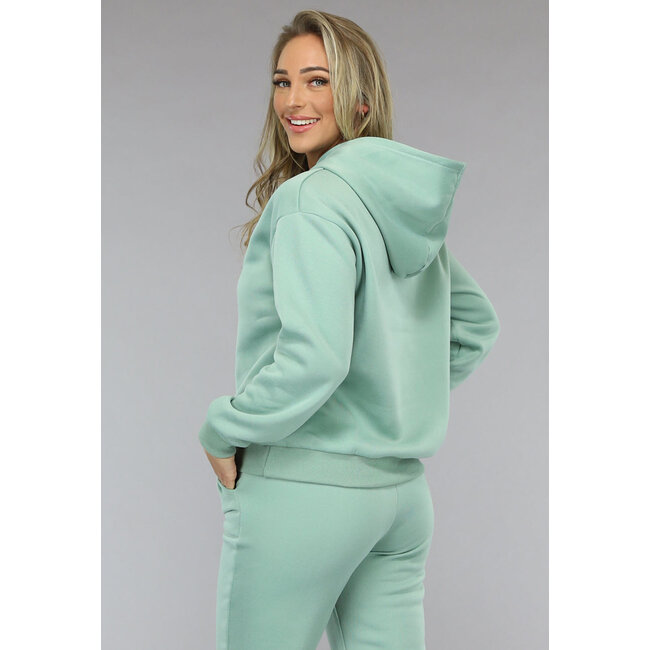 Fleece-Jogginganzug in Mint