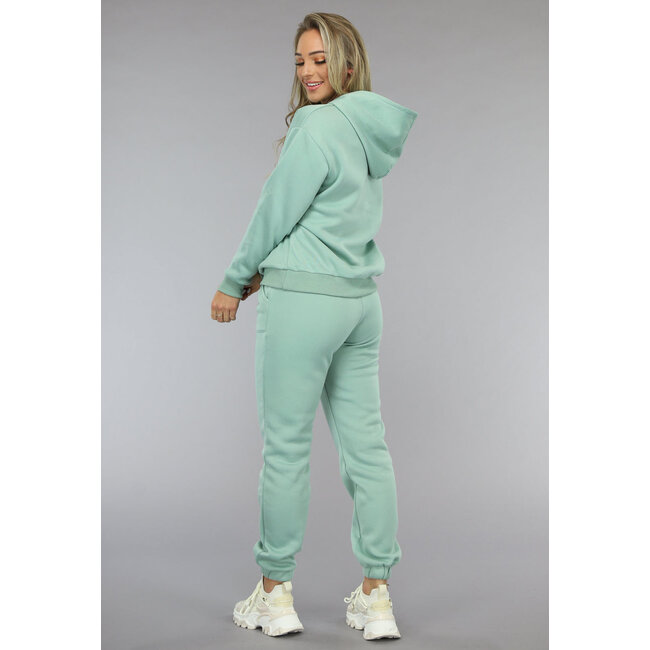 Fleece-Jogginganzug in Mint