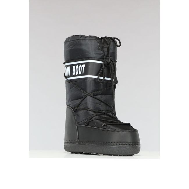 Schwarze Schneestiefel mit hohem Modell