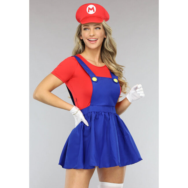 Weibliches Mario-Kostüm