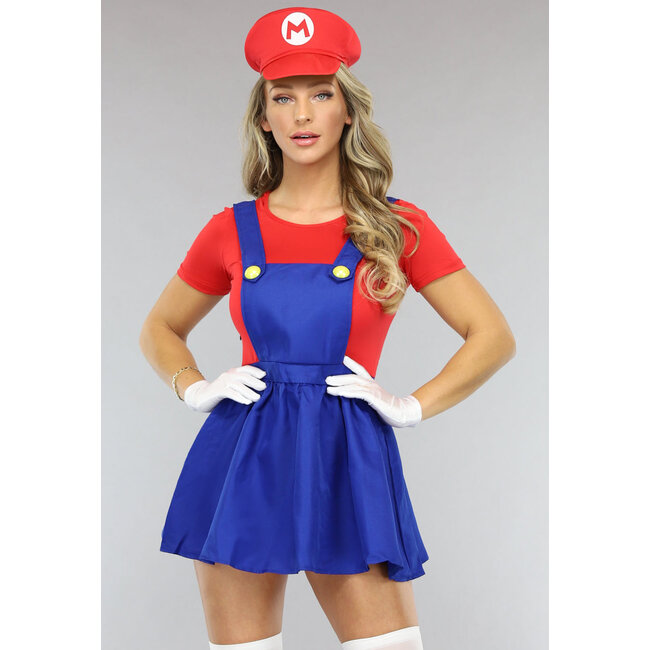 Weibliches Mario-Kostüm