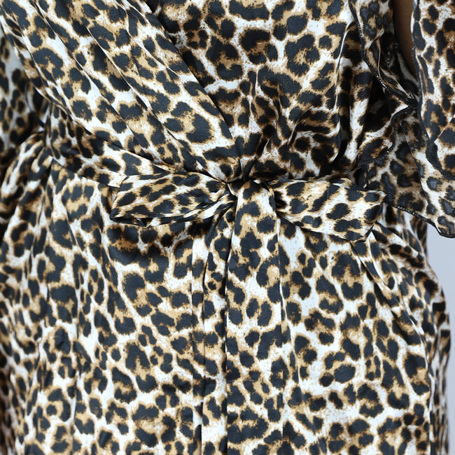 3-teiliger Pyjama mit Panther-Print und Bralette