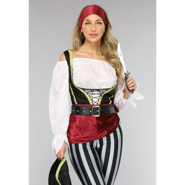 Piratenkostüm mit Hose und Zubehör