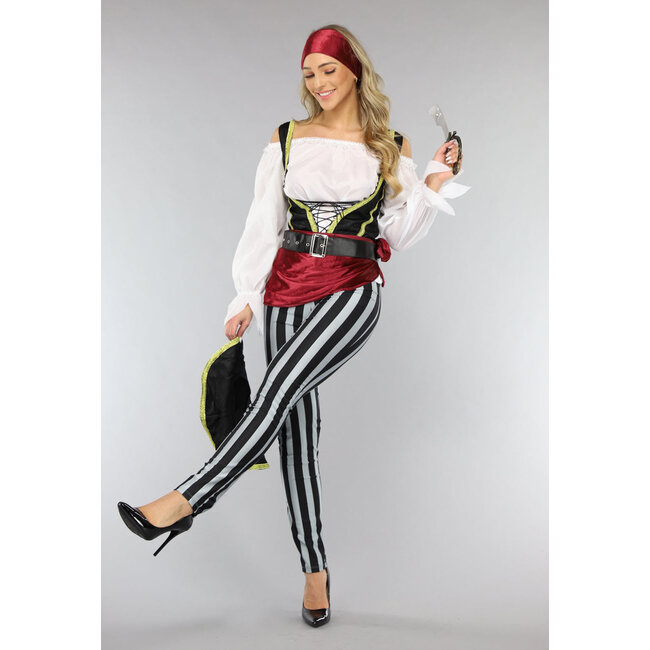 Piratenkostüm mit Hose und Zubehör