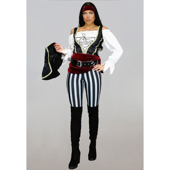 Piratenkostüm mit Hose und Zubehör