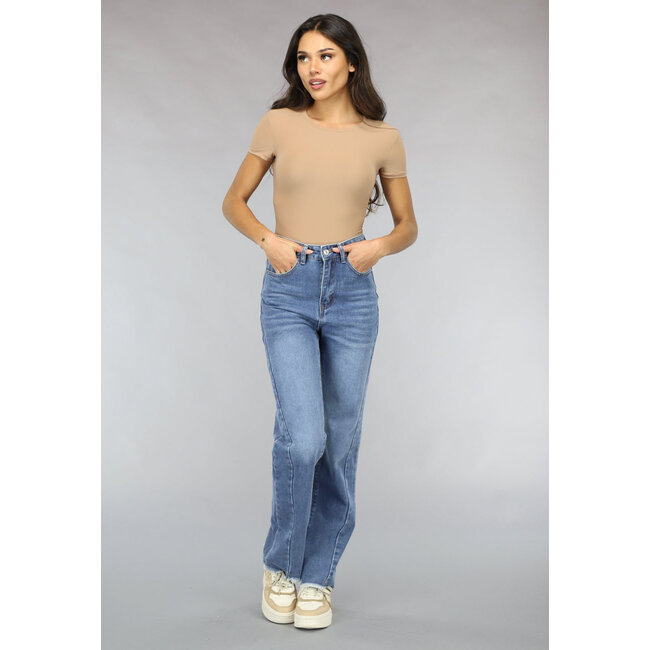Camel Stretch Short-sleeved Body