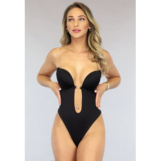 Schwarzer unsichtbarer Bodysuit