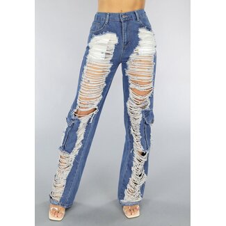 NEW1608 Denim Zerrissene Jeans