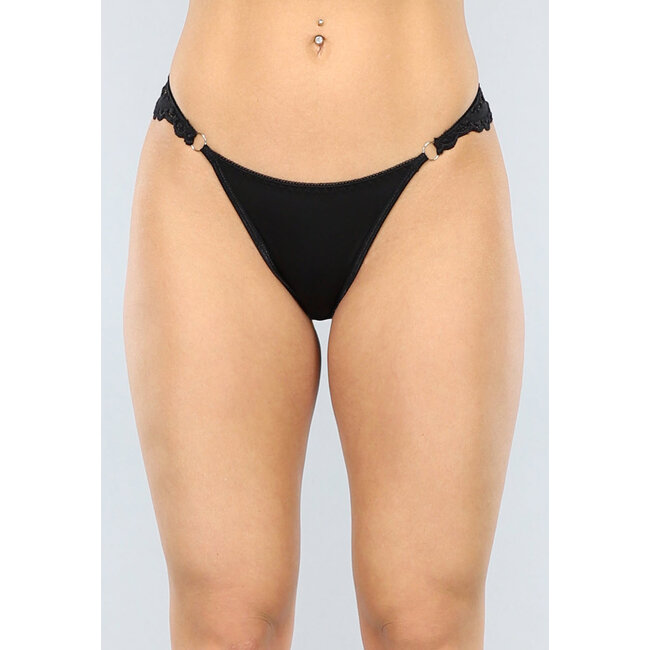 Brasilianische Slips mit Spitzenrücken