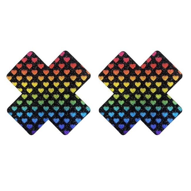 Regenbogenkreuz Brustwarzenpflaster