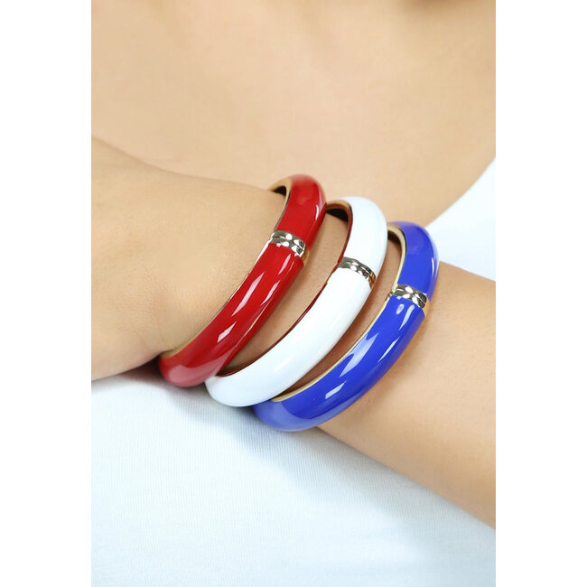 Rotes Armreif-Armband