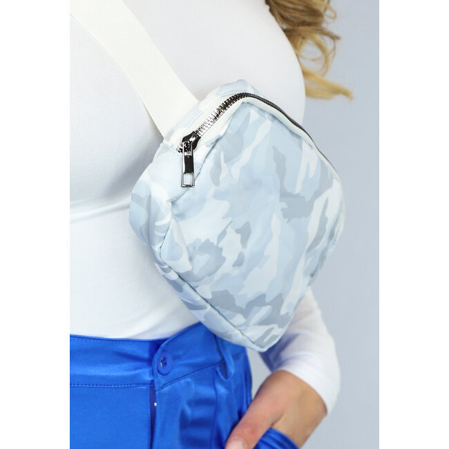 Gürteltasche mit Camouflage-Druck