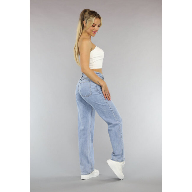 Weißes trägerloses Denim-Crop-Top