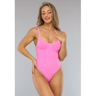 Rosa Shaping Bodysuit mit verstellbaren Trägern