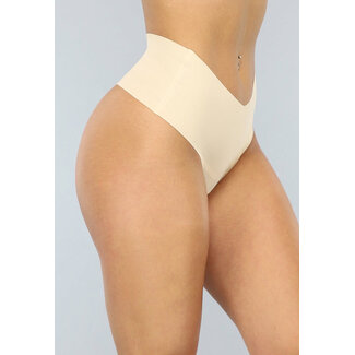 Nackter nahtloser Boxerstring mit hoher Taille