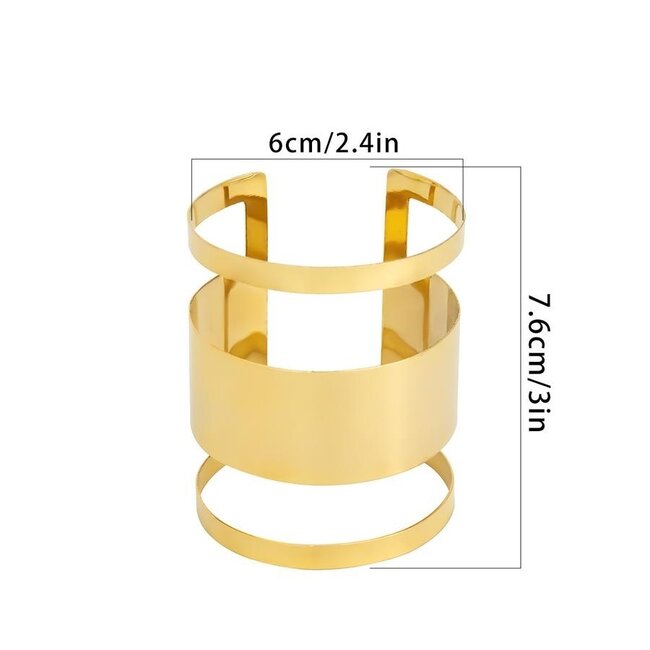 Einfaches Statement-Armband in Gold