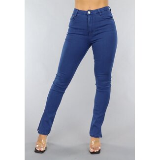 NEW1505 Blaue Jeans mit Schlitz