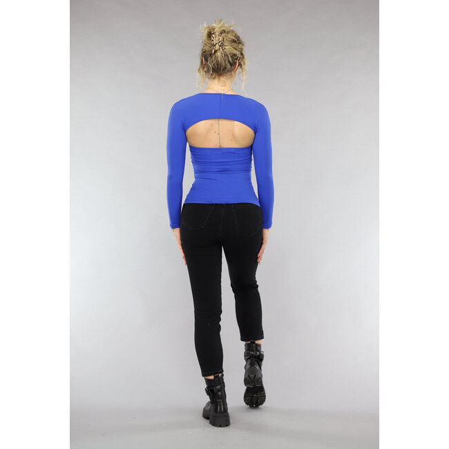 Bandeau-Top mit Bolero in Kobaltblau