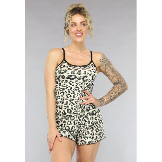 2-teiliges Pyjama-Set mit Panther-Print