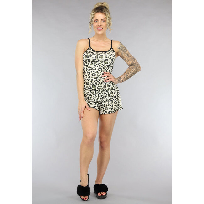 2-teiliges Pyjama-Set mit Panther-Print