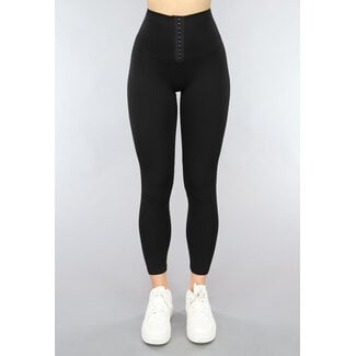 SALE50 Schwarze korrigierende Sport-Leggings