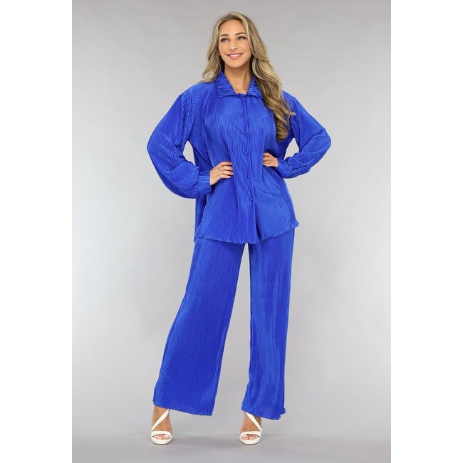 Blue Rib Co Ord Set